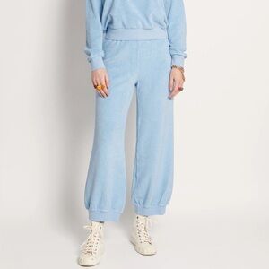 Suzi Kondi Light Blue Terry Track Pants